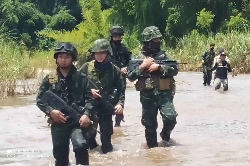 Nach neuen Covid-19 Fällen in Myanmar sind die Grenzgebiete in höchster Alarmbereitschaft