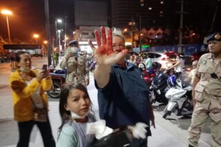 Während der Auseinandersetzung mit dem Protestführer in Pattaya wurde ein Russe verletzt