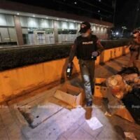 Rivalisierende Studenten werden beschuldigt, in der Nähe des Protestgeländes geschossen zu haben