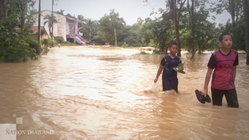 Die schlimmsten Überschwemmungen seit zehn Jahren haben in Songkhla die Evakuierung vieler Familien erzwungen
