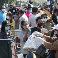 Das Stadion in Samut Sakhon ist jetzt ein Virus Care Center