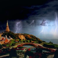 Gewitter mit Hagelprognose für den Norden Thailands