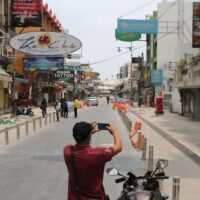 Das Spritzen von Wasser ist zu Songkran wahrscheinlich verboten