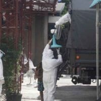 Mindestens 50 Personen in einer Gemeinde im Zentrum von Bangkok mit dem Covid-19 Virus infiziert