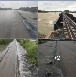 Die Staatsbahn von Thailand stellt nach Überflutung der Gleise vorübergehend 12 Züge auf der Nordoststrecke aus