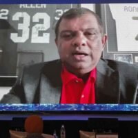Der CEO der AirAsia Group, Tony Fernandes, teilt seine Ansichten während des Internationalen Forums 2021 der Bangkok Post mit