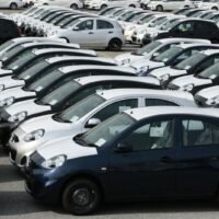 Im Hafen von Laem Chabang in der Provinz Chon Buri stehen Autos für den Export bereit. Die Autoexporte stiegen von Januar bis November dieses Jahres um 28,6 %.
