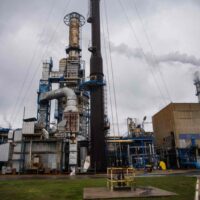 Eine Fabrik in Le Havre, Frankreich, die die Ammoniakproduktion wegen hoher Erdgaspreise eingeschränkt hat