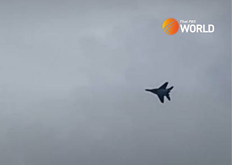 Die thailändische Luftwaffe lässt Kampfflugzeuge nach einem mutmaßlichen Einfall von Flugzeugen aus Myanmar abwehren
