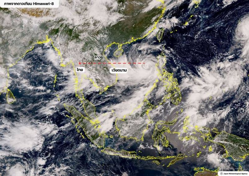 Die Einzugsgebiete der Flüsse Chi und Mun werden am stärksten vom Tropensturm Noru betroffen sein