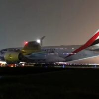 Erstmals landet ein Airbus A380 auf dem Flughafen Don Mueang in Thailand