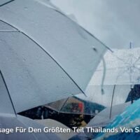 Nasse Wettervorhersage für den grössten Teil Thailands von Samstag bis Mittwoch