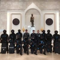 Eine spezielle Polizeieinheit bereitet sich auf eine Sicherheitsübung vor dem Gipfeltreffen der asiatisch-pazifischen Wirtschaftskooperation (Apec) vom 18. bis 19. November in Bangkok vor