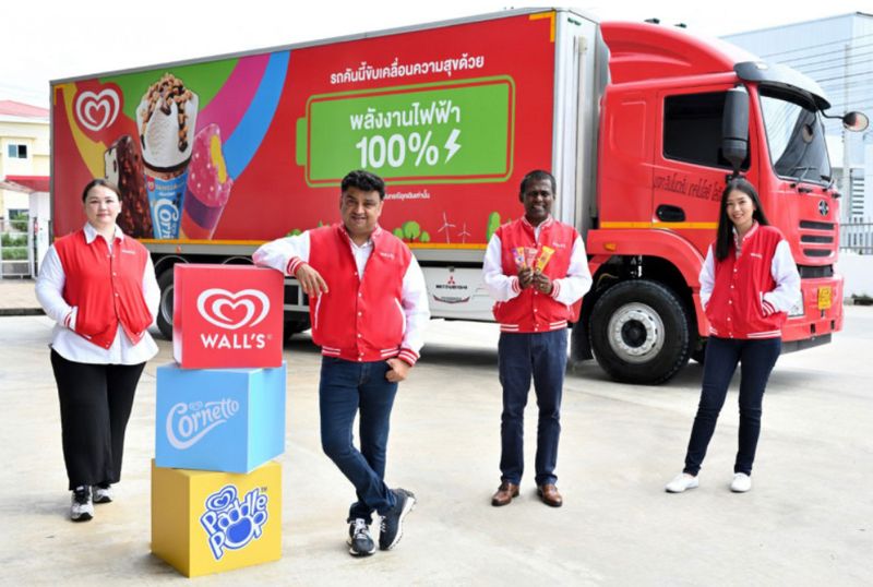 Um seine Mission zum Schutz des Planeten zu erfüllen, gab Wall's Thailand bekannt, dass es die erste Marke ist, die in Thailand auf 100 % elektrische Eiswagen umstellt