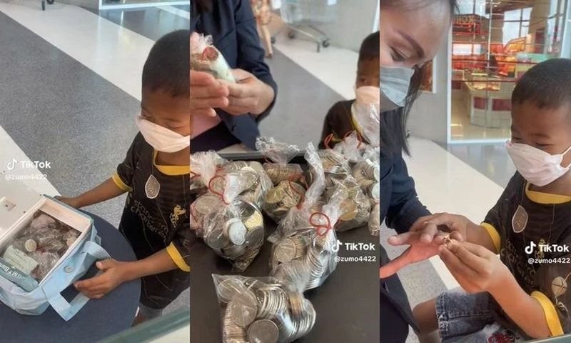 Ein TikTok Benutzer mit dem Kontonamen zumo4422 hat kürzlich ein inspirierendes Video von einem kleinen Jungen gepostet, der Münzen trägt, die er gespart hatte, um einen Goldring für seine Mutter zu kaufen. Die gesammelten Münzen wurden alle persönlich von dem kleinen Jungen gesammelt.
