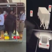 Ein japanischer Youtuber, der in Thailand einen Tesla fuhr, war verblüfft, als ihn das Auto wiederholt vor Fußgängern warnte, die vor ihm kreuzten . Als er jedoch aufsah, sah er nichts. Die amüsante Realität kam später ans Licht, als ihm klar wurde, dass das Auto die vorausfahrenden Personen nicht erkannte, sondern Personen, die auf der Ladefläche von Thai Songthaew oder zweireihigen Pick-ups standen, fälschlicherweise als Fußgänger interpretierte.