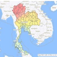 Die meisten Provinzen im Norden waren am Montagmorgen mit gefährlichen roten PM 2,5 Werten überzogen, wobei Chiang Mai als die Stadt mit der schlimmsten Luftverschmutzung auf der ganzen Welt eingestuft wurde.