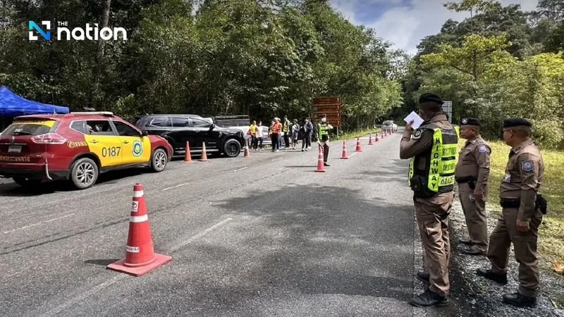 Chaiya Huaihongthong, Leiter des Khao Yai Nationalparks, hat am Sonntag gemeinsam mit den zuständigen Behörden an der Thanarat Road im Park im Bezirk Pak Chong, Nakhon Ratchasima, Kontrollpunkte eingerichtet, die mit Schallmessern für Abgasgeräusche und Geschwindigkeitsmessgeräten ausgestattet sind.