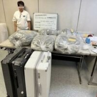 Bei einer dramatischen Drogenrazzia am taiwanesischen Taoyuan International Airport wurden ein 24-jähriger Mitarbeiter der Hong Kong Airlines und eine 62-jährige Thailänderin mit über 45 Kilogramm Cannabis im Wert von sage und schreibe 90 Millionen Taiwan-Dollar (ungefähr 94 Millionen Baht) erwischt.