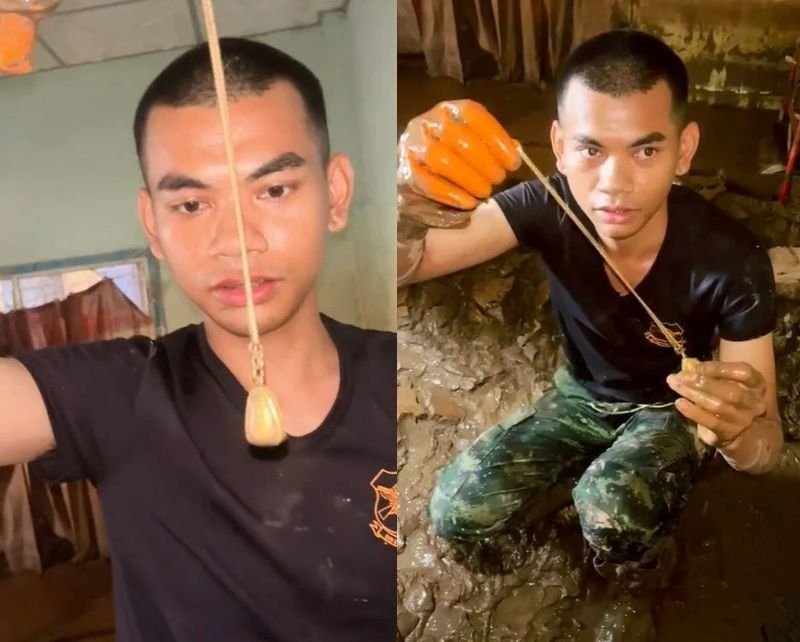 Ein Hausbesitzer in Chiang Rai wurde von einem Erdrutsch heimgesucht, der sein Haus unter sich begrub. Daraufhin wurde das Militär um Hilfe gebeten, um eine im Schlamm verlorene Goldkette zu bergen . Nach sechs Stunden Graben wurden die Soldaten für ihre Mühen belohnt, als sie die Kette fanden und sie ihrem rechtmäßigen Besitzer zurückgeben konnten.