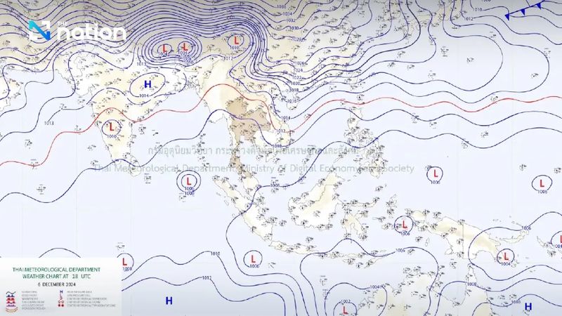 Der Süden wird heute eine Pause von den schweren Regenfällen bekommen. In den Regionen Nord-, Nordost- und Zentralthailand wird es am Samstag dagegen kühles bis kaltes Wetter mit Nebel am Morgen geben, da ein schwaches Hochdruckgebiet den Norden Thailands überzieht, prognostizierte die thailändische Wetterdienstbehörde heute am Samstagmorgen.
