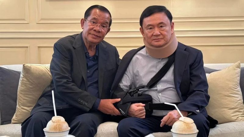 Hun Sen, der freimütige Senatspräsident, hat einen Warnschuss an seinen ehemaligen „Patenbruder“, den ehemaligen thailändischen Premierminister Thaksin Shinawatra, abgefeuert. Er wirft Thaksin Verrat vor und kündigt an, belastende Details, darunter auch Maßnahmen gegen die thailändische Monarchie, zu enthüllen. Die Enthüllung lässt Thailands nächsten Schritt erwarten.