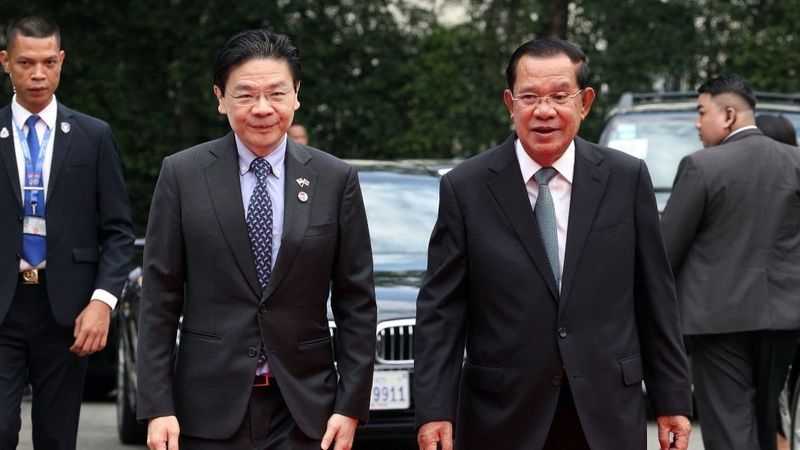 Während des Besuchs traf Wong mit kambodschanischen Politikern zusammen, darunter Premierminister Hun Manet und Senatspräsident Hun Sen. Hun Sen räumte in Gesprächen mit Wong die Spannungen an der Grenze ein und führte diese auf einen angeblichen Vorfall am 28. Mai zurück, bei dem ein thailändischer Soldat einen kambodschanischen Kollegen erschossen haben soll.