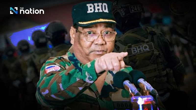 General Hing Bun Hieng, der Chef des BHQ, taucht nach einem Monat Abwesenheit wieder auf, während die BHQ-Truppen weiterhin die thailändisch-kambodschanische Grenze verstärken.