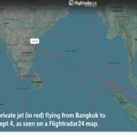 Die beliebte globale Flugverfolgungsplattform Flightradar24 verzeichnete Anfang des Monats einen plötzlichen Anstieg der thailändischen Zuschauerzahlen. Dieser Anstieg wurde durch das Interesse von Menschen angeheizt, die die Flugbewegungen des ehemaligen Premierministers Thaksin Shinawatra während seines Privatjetflugs nach Dubai am 4. September und seiner späteren Rückkehr nach Thailand am 8. September verfolgen wollten.