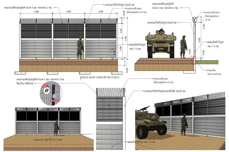 Die Königlich Thailändischen Streitkräfte haben Einzelheiten zu einem geplanten Sicherheitszaun entlang der Grenze zu Kambodscha veröffentlicht, nachdem es zu tödlichen bewaffneten Zusammenstößen gekommen war, die die Beziehungen zwischen den beiden Ländern weiter belastet haben.