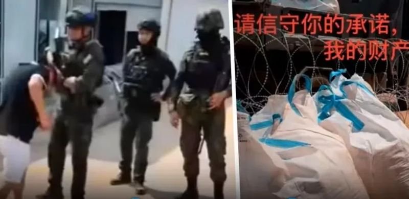 Chinesische Händler an der thailändisch-kambodschanischen Grenze protestierten gegen die Errichtung eines Stacheldrahtzauns und behaupteten, dies verletze ihr Recht, ihren Lebensunterhalt zu verdienen. Einer von ihnen versetzte einem Soldaten einen Kopfstoß.