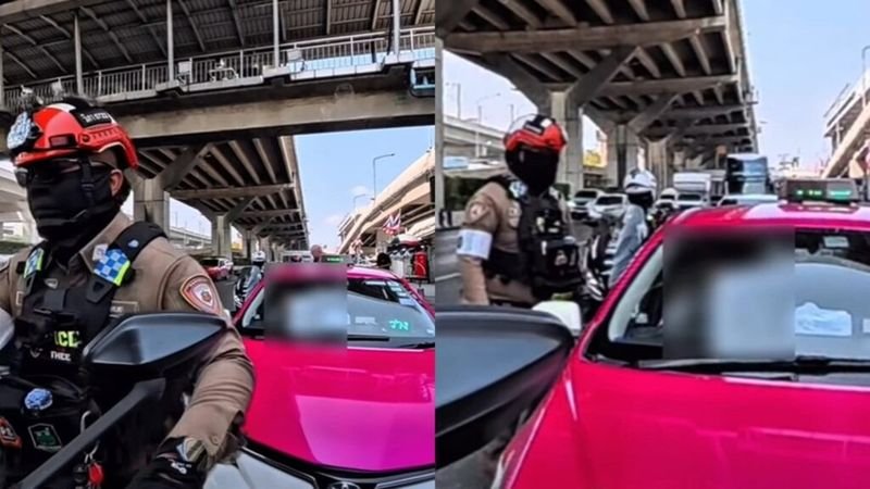 Ein Video eines thailändischen Polizisten sorgt für Aufsehen, nachdem es einen Taxifahrer zeigt, der in der Nähe des Flughafens Don Mueang in Bangkok Fahrgäste abgewiesen und gegen Verkehrsregeln verstoßen haben soll. Der Vorfall, den der Beamte „Jaa Auan Bolikhamsai“ vom Verkehrsleitzentrum Vibhavadi Rangsit auf Facebook teilte, verbreitete sich rasant. In dem Video ist zu sehen, wie der Fahrer in der Nähe des Flughafeneingangs parkt und zwei wartenden Fahrgästen die Beförderung verweigert, woraufhin der Polizist eingreift.
