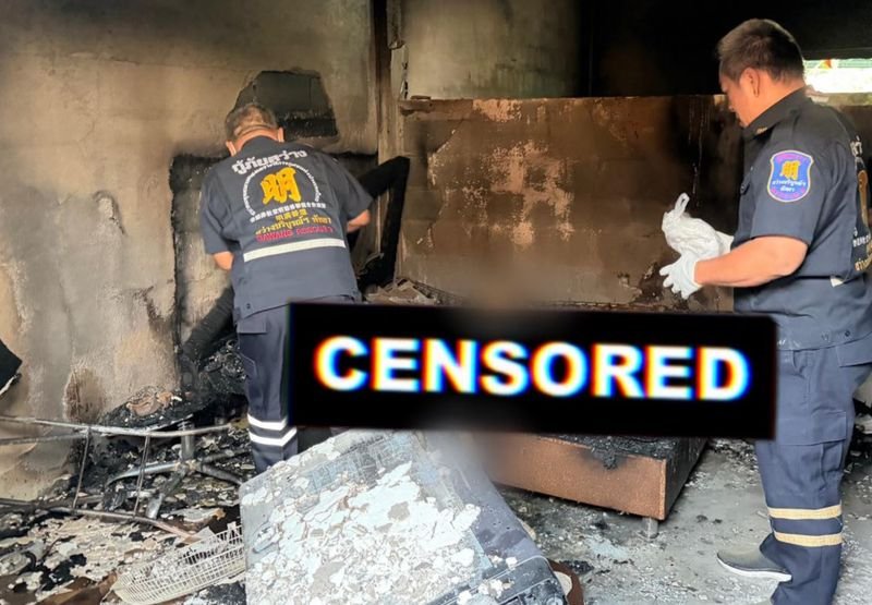 Ein 79-jähriger Schweizer kam am frühen Morgen des 11. April 2026 bei einem Brand in seinem gemieteten Zimmer in Pong, Bang Lamung, Chon Buri ums Leben. Der bettlägerige Mann wurde verbrannt auf seinem Bett aufgefunden, nachdem das Gebäude in Flammen gestanden hatte. Die Polizei vermutet, dass eine weggeworfene Zigarette den Brand ausgelöst hat.