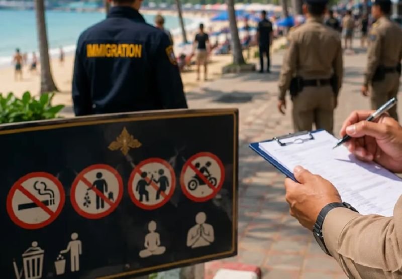 . Das thailändische Innenministerium hat die Provinzbehörden landesweit angewiesen, entschieden gegen ungebührliches Verhalten ausländischer Touristen vorzugehen. Zuwiderhandlungen könnten mit dem Entzug des Visums und der sofortigen Abschiebung geahndet werden. Dieser Schritt erfolgte nach Berichten über ausländische Besucher, die in mehreren Provinzen gegen Gesetze verstoßen, Einheimische eingeschüchtert und Touristenvisa missbraucht haben.
