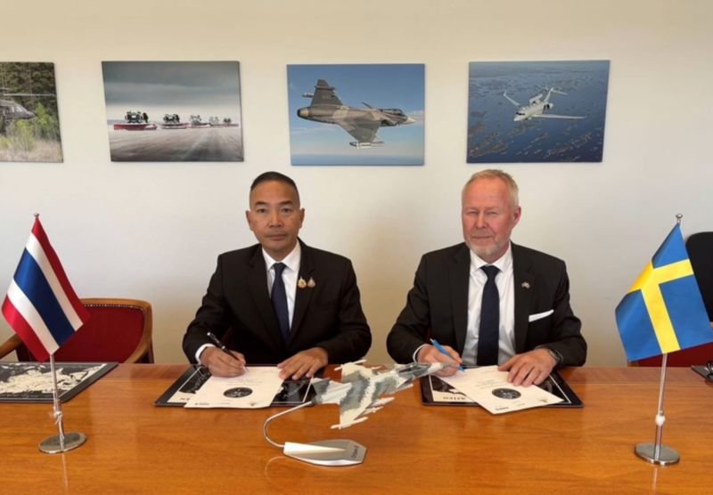 Die königlich thailändische Luftwaffe hat Schweden besucht, um sich über die Fortschritte ihres Beschaffungsprogramms für den Kampfjet Gripen E/F zu informieren, da das erste Flugzeug in die Produktion geht, um die alternden F-16-Jets in Nakhon Ratchasima zu ersetzen.