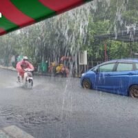 Für Thailand werden in den nächsten 24 Stunden stärkere Regenfälle erwartet, da ein mäßiger Südwestmonsun weiterhin die Andamanensee, das Land und den Golf von Thailand bedeckt, während sich über Nordvietnam eine Tiefdruckzelle hält.